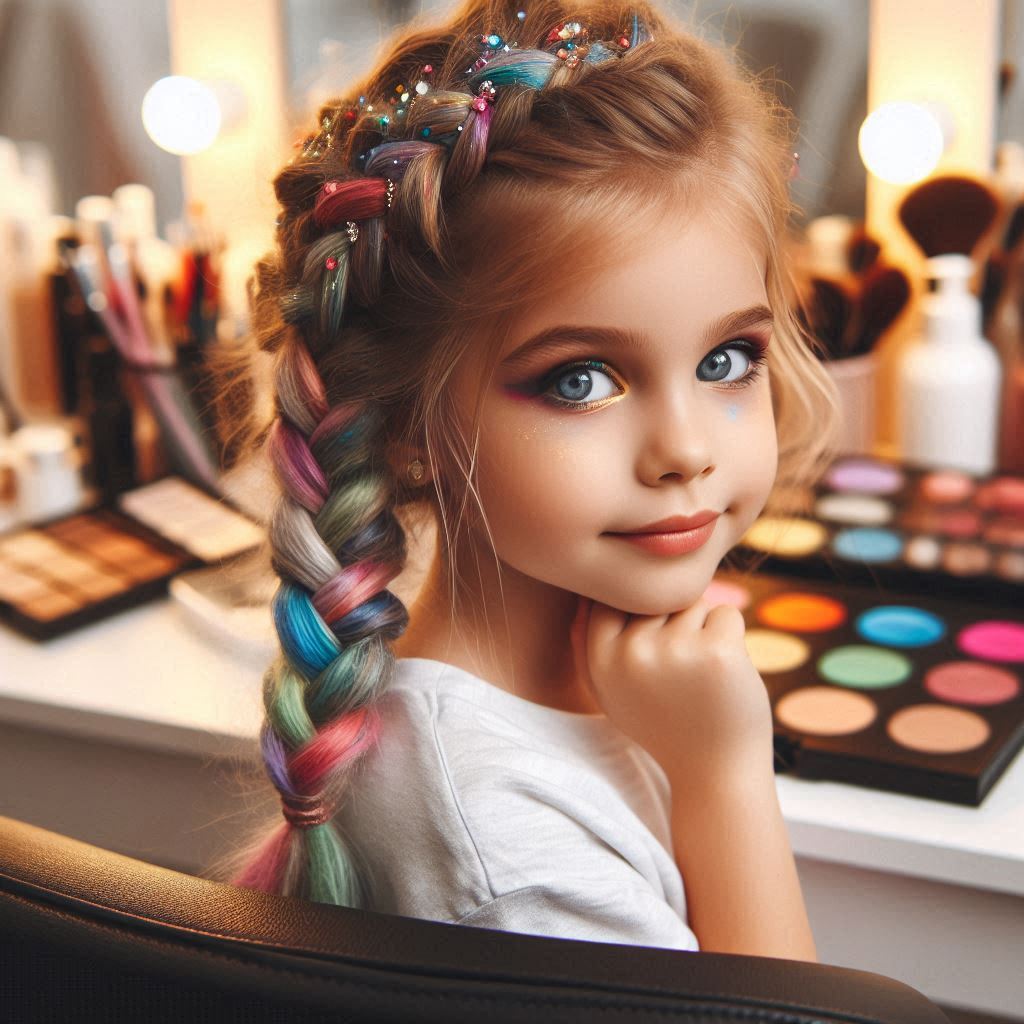 Bar à tresses colorés
